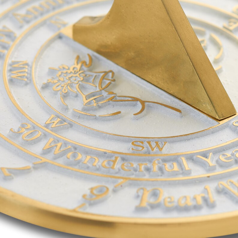 Unique 30th Wedding Anniversary Sundial Gift For Him Or Etsy