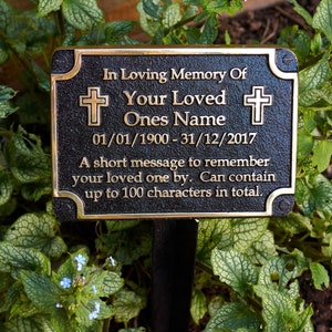 Memorial Gift Plaque By TheMetalFoundry • Personalized Brass Angel Memorial Plaque • Custom Memorial Keepsake
