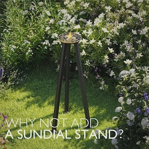 Outdoor Sundial Stand Plinth For The Metal Foundry Sundials (Sundial NOT Included)
