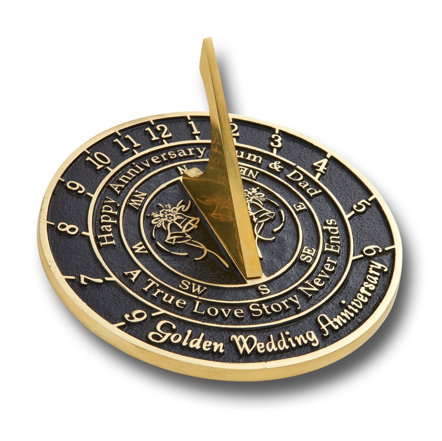 Unique Custom Wedding Anniversary Sundial Gift For Couples / Personal…
