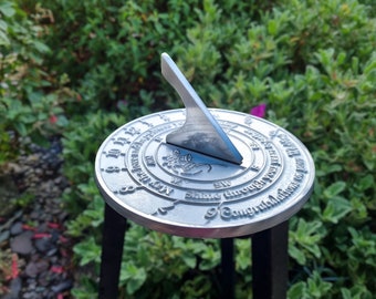 Wedding Gift Sundial By TheMetalFoundry • Aluminium Wedding Gift Idea For Couples • ‘Your Years Together’ Celebration Present