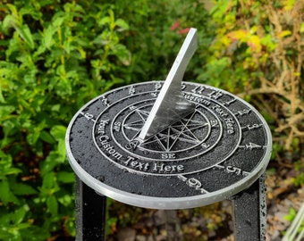 Solid English cast brass sundial with your message cast into it. A perfect personal gift to tell someone you love just how special they are.