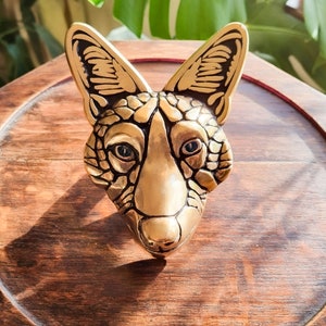 Fox Door Knocker By TheMetalFoundry • Fox Brass Door Knocker • Metal Front Door Decor