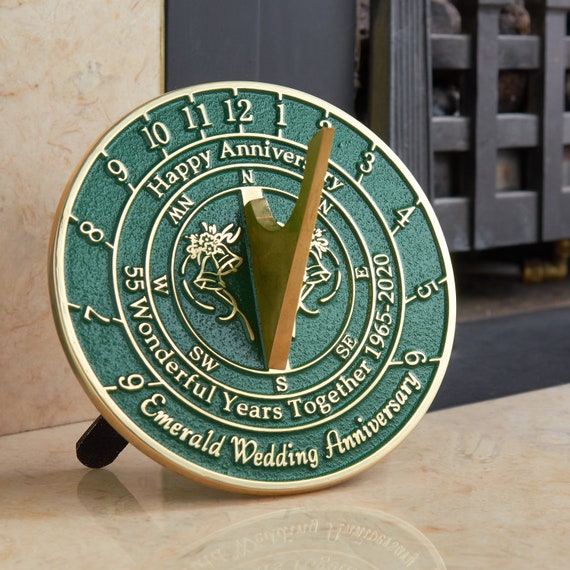 For Her Or For A Couple To Celebrate 60 Years Of Marriage The Metal Foundry Personalised 60th Diamond Wedding Anniversary Large Sundial Gift Idea Is A Great Present For Him