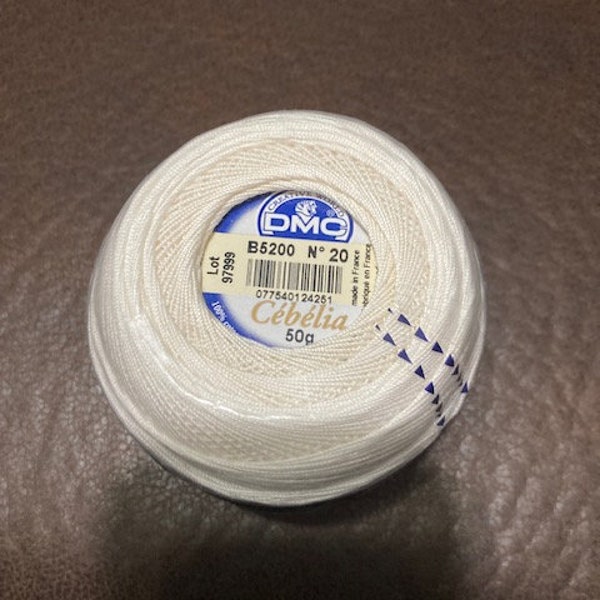 1 BOX or (10 BALLS) of DMC thread - size 30 - 5200