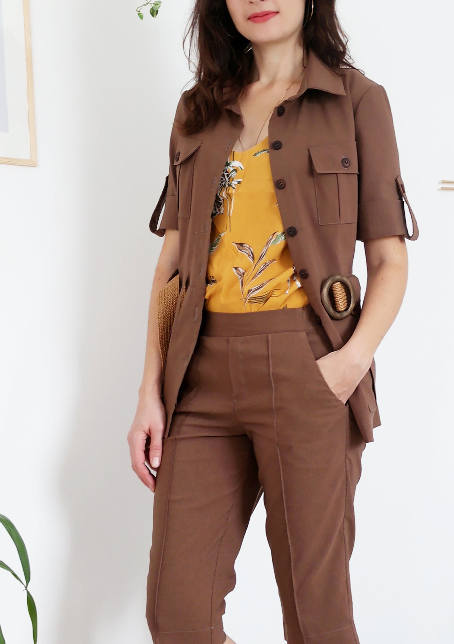 safari suit with shorts