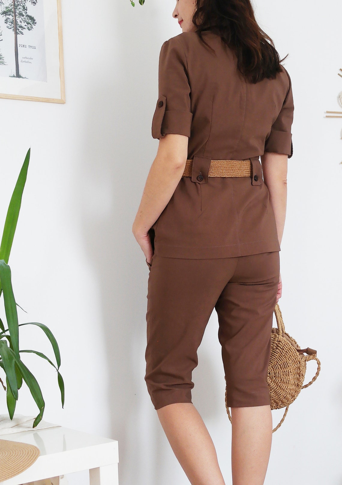 safari suit with shorts