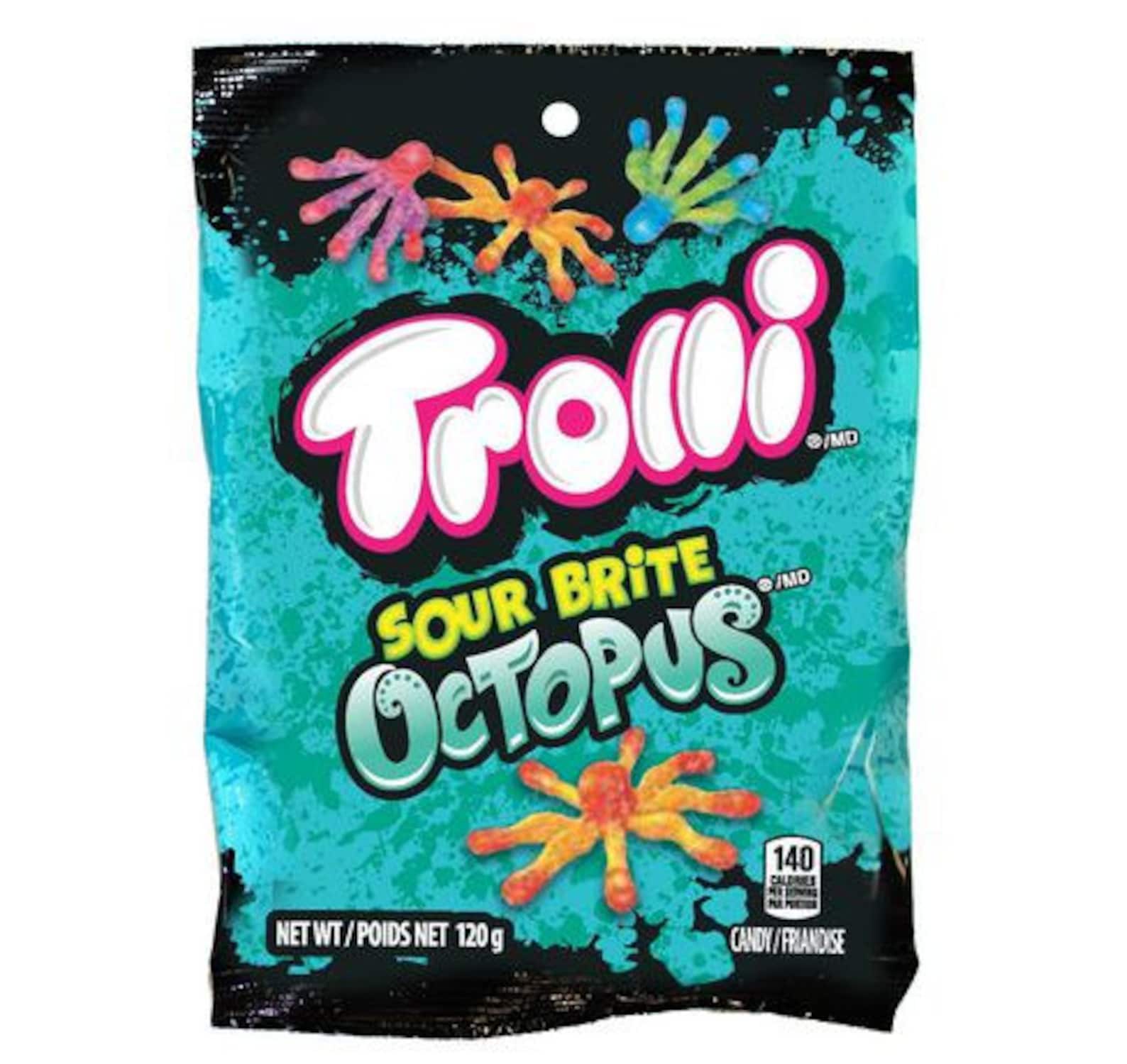 Trolli Sour Brite Octopus Gummy Candy 142 gram Pack Pack of Etsy
