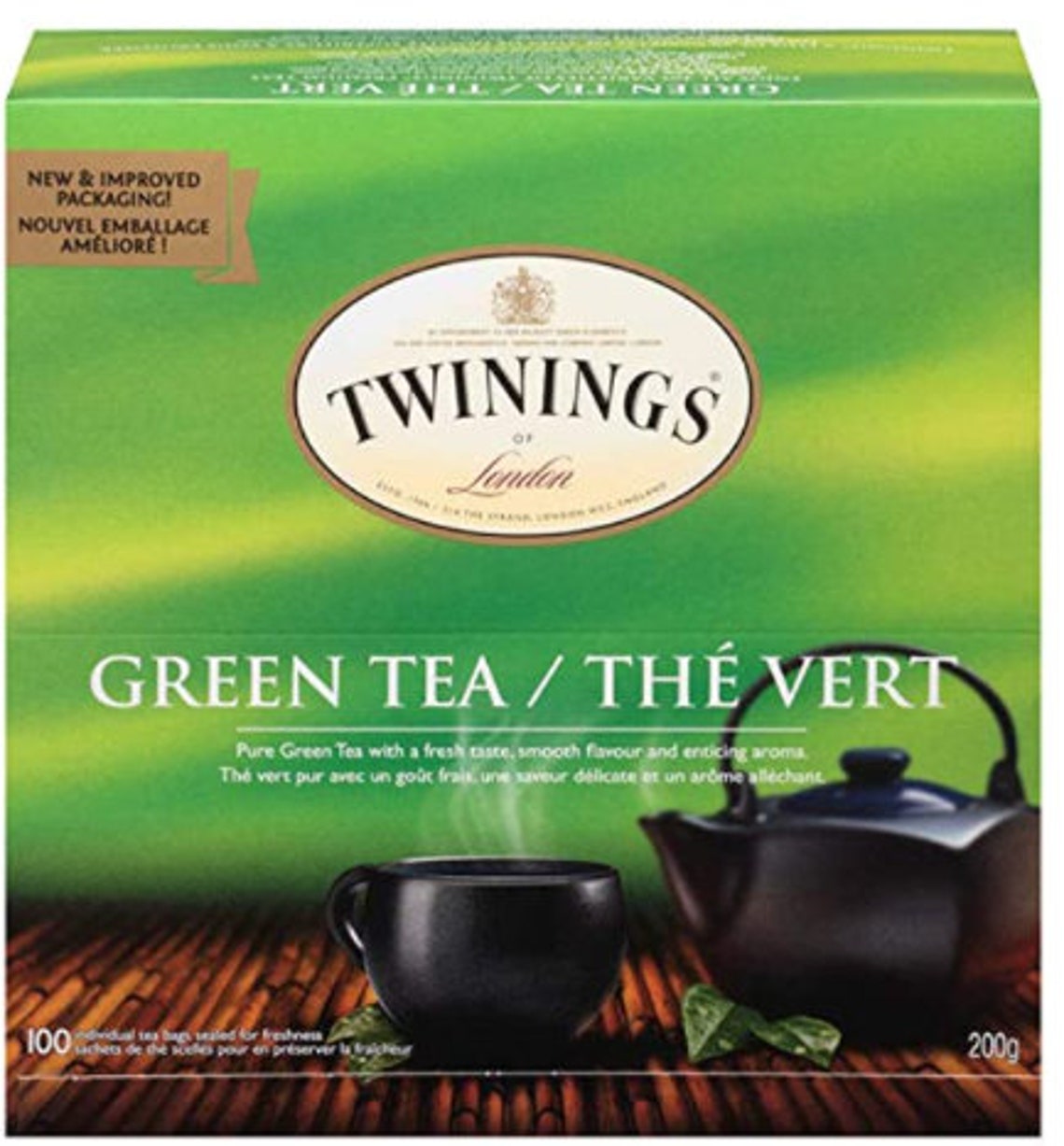 Twinings of London Pure Green Tea 100 Teabags Pack Etsy