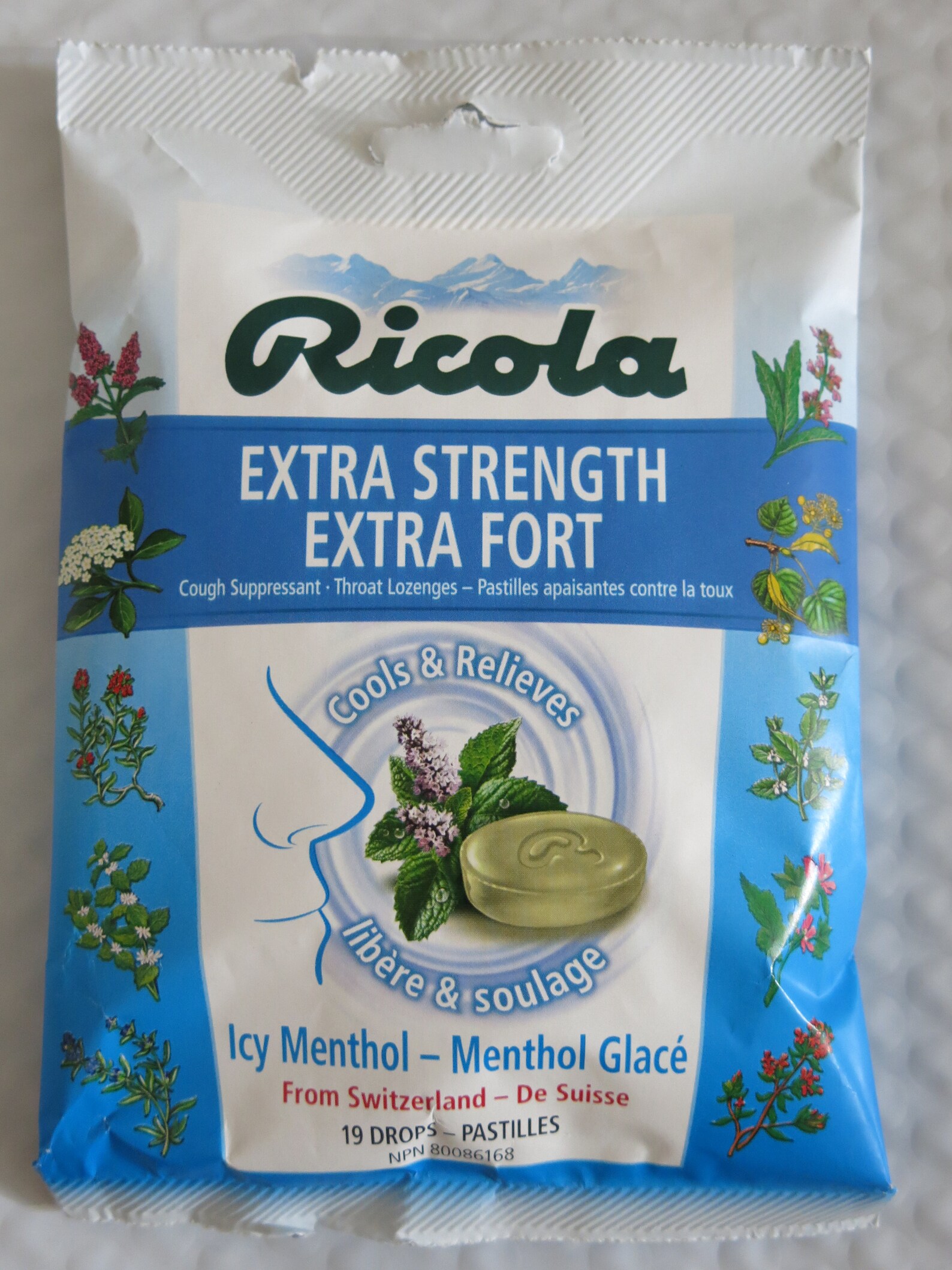Ricola Extra Strength Sore Throat Ruiten Icy Menthol 19 Etsy