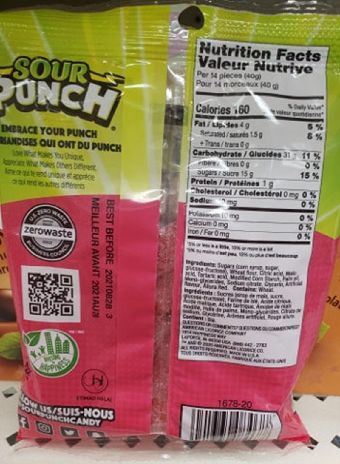 Sour Punch Bites Strawberry Flavor Confezione da 142 grammi Etsy