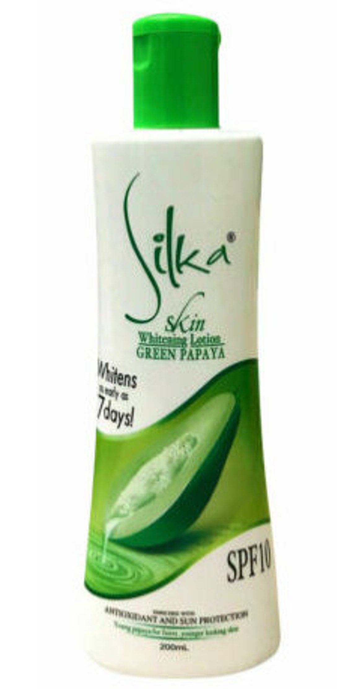 Silka Green Papaya SPF10 Skin Whitening Lotion 200 ml Etsy