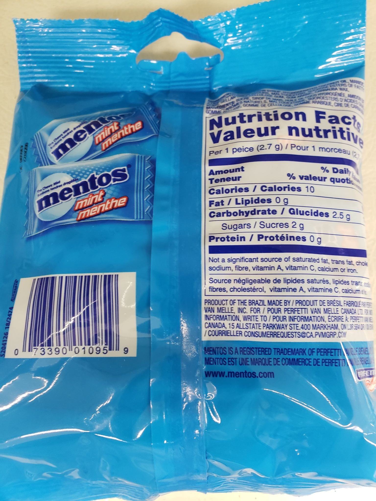 Mentos Chewy Mint Candy Individually Wrapped 40 Pieces/ Pack Etsy