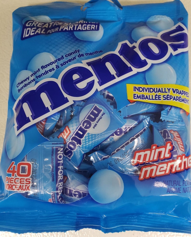Mentos Chewy Mint Candy Individually Wrapped 40 Pieces/ Pack Etsy