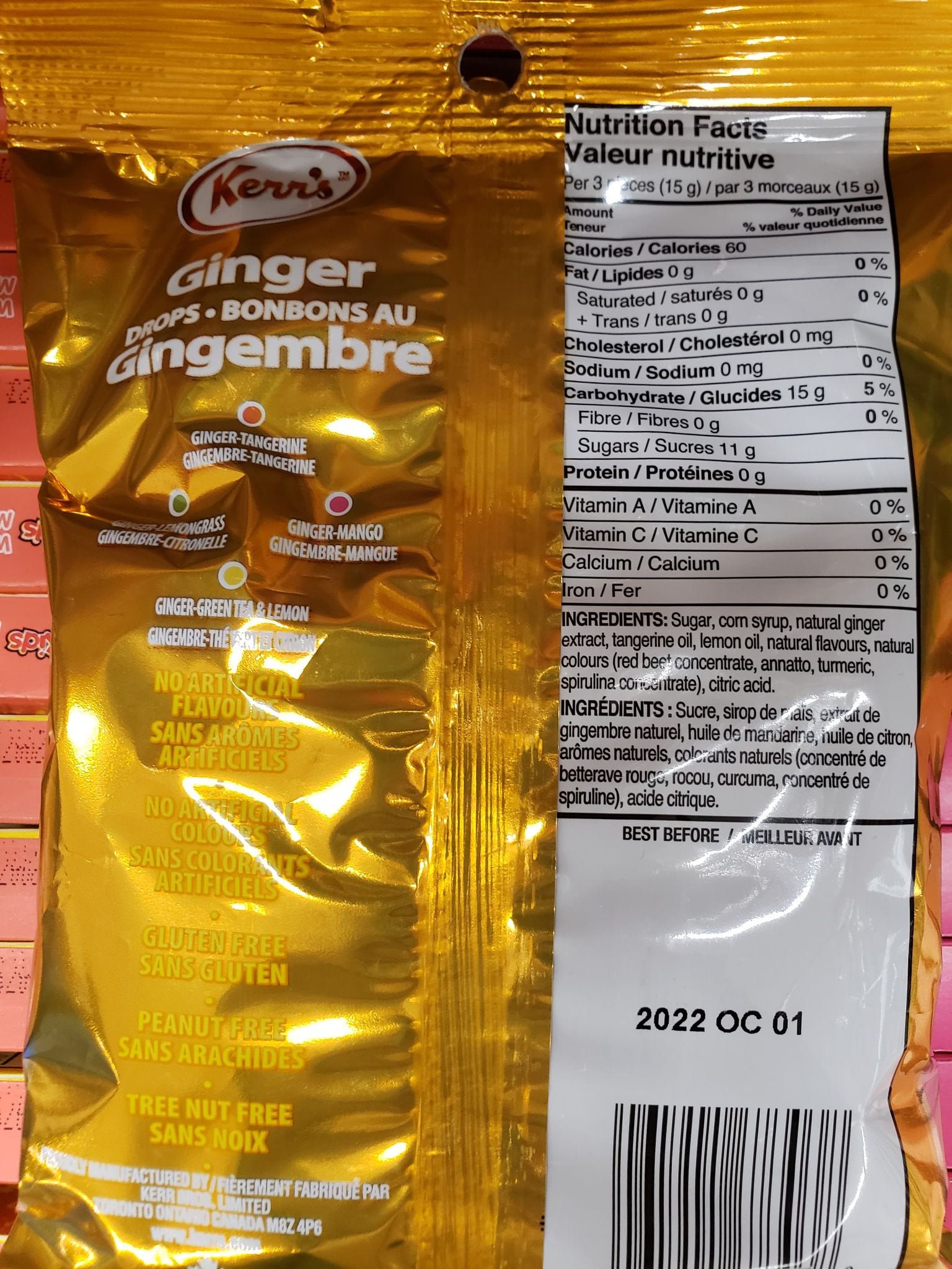 Kerr's Ginger Drops Candies Gluten Peanut Tree Nut Free Etsy