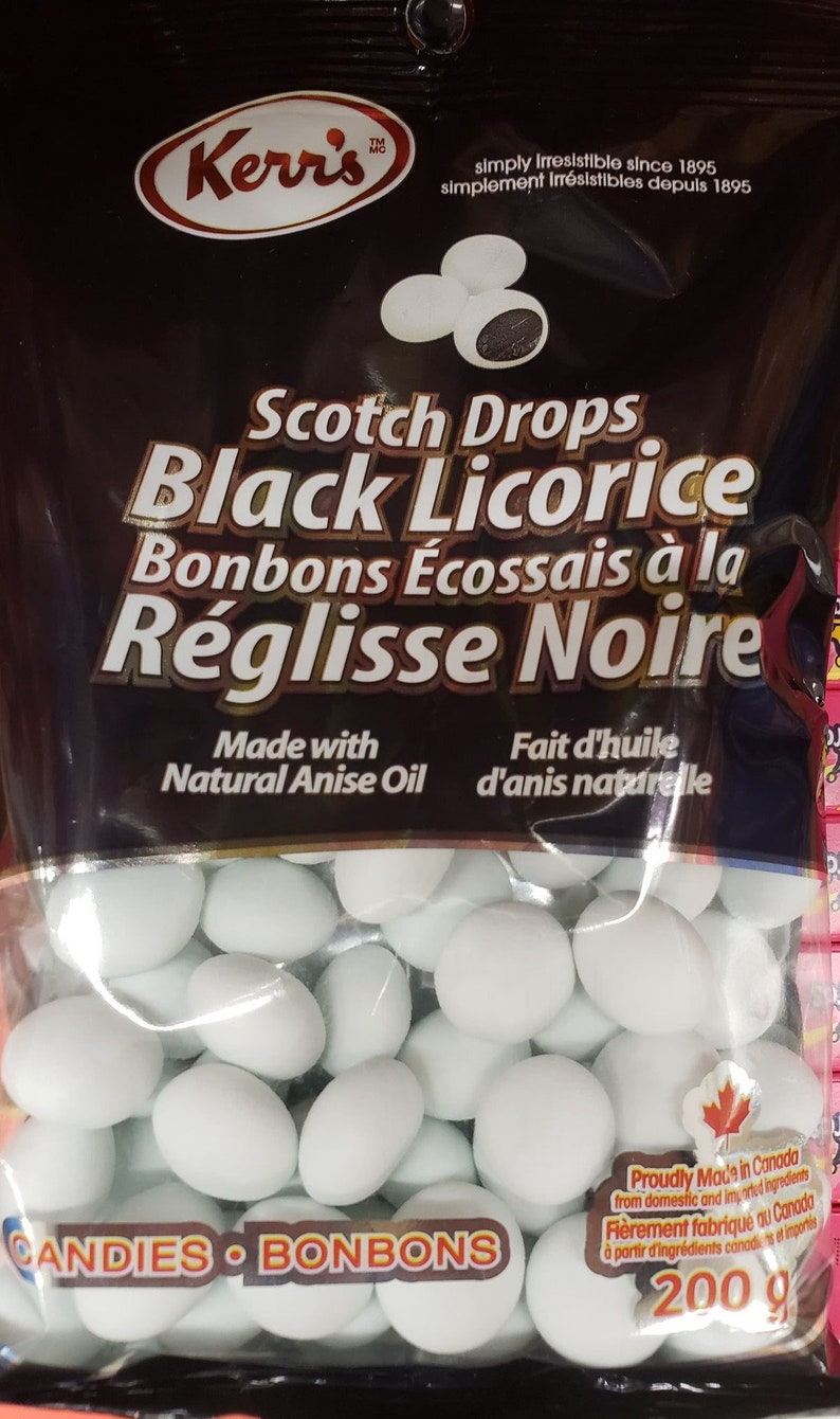 Kerr's Scotch Drops Black Licorice Gluten Free Candy 200 Etsy