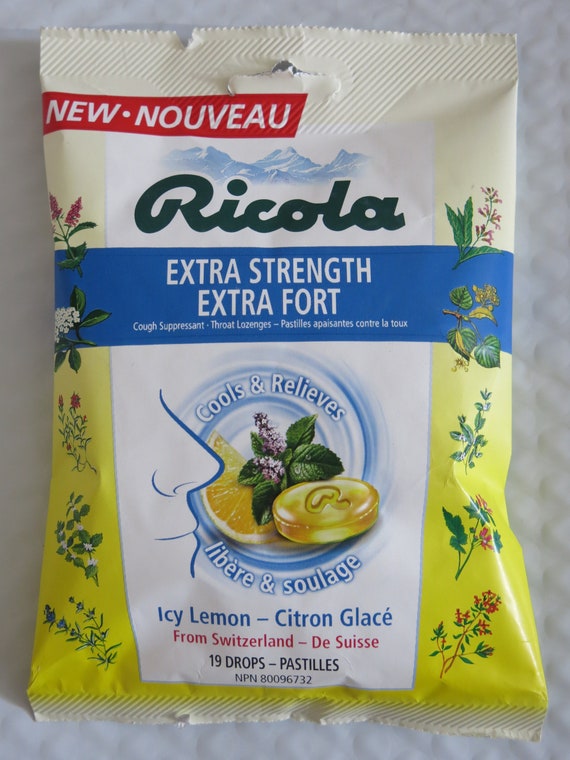 Ricola Extra Strength Sore Throat Lozenges Icy Lemon 19 Etsy