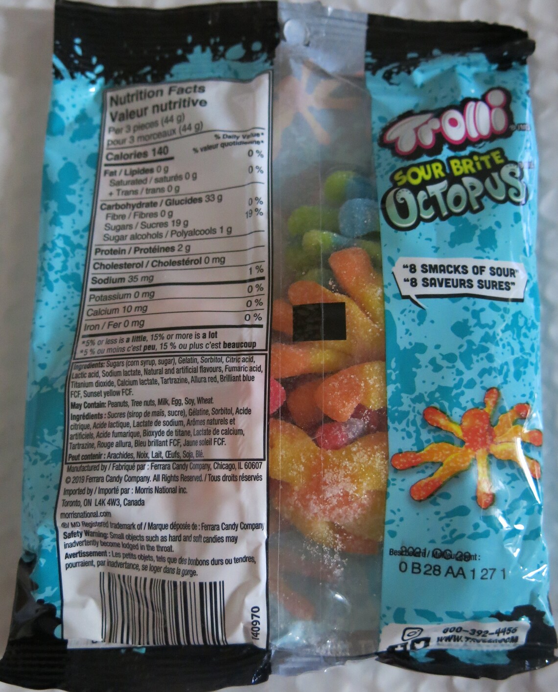 Trolli Sour Brite Octopus Gummy Candy 142 gram Pack Pack of Etsy