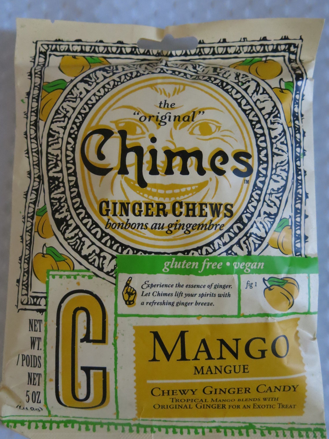 Chimes Ginger Chews Mango Chewy Candy Vegan Gluten Free Etsy