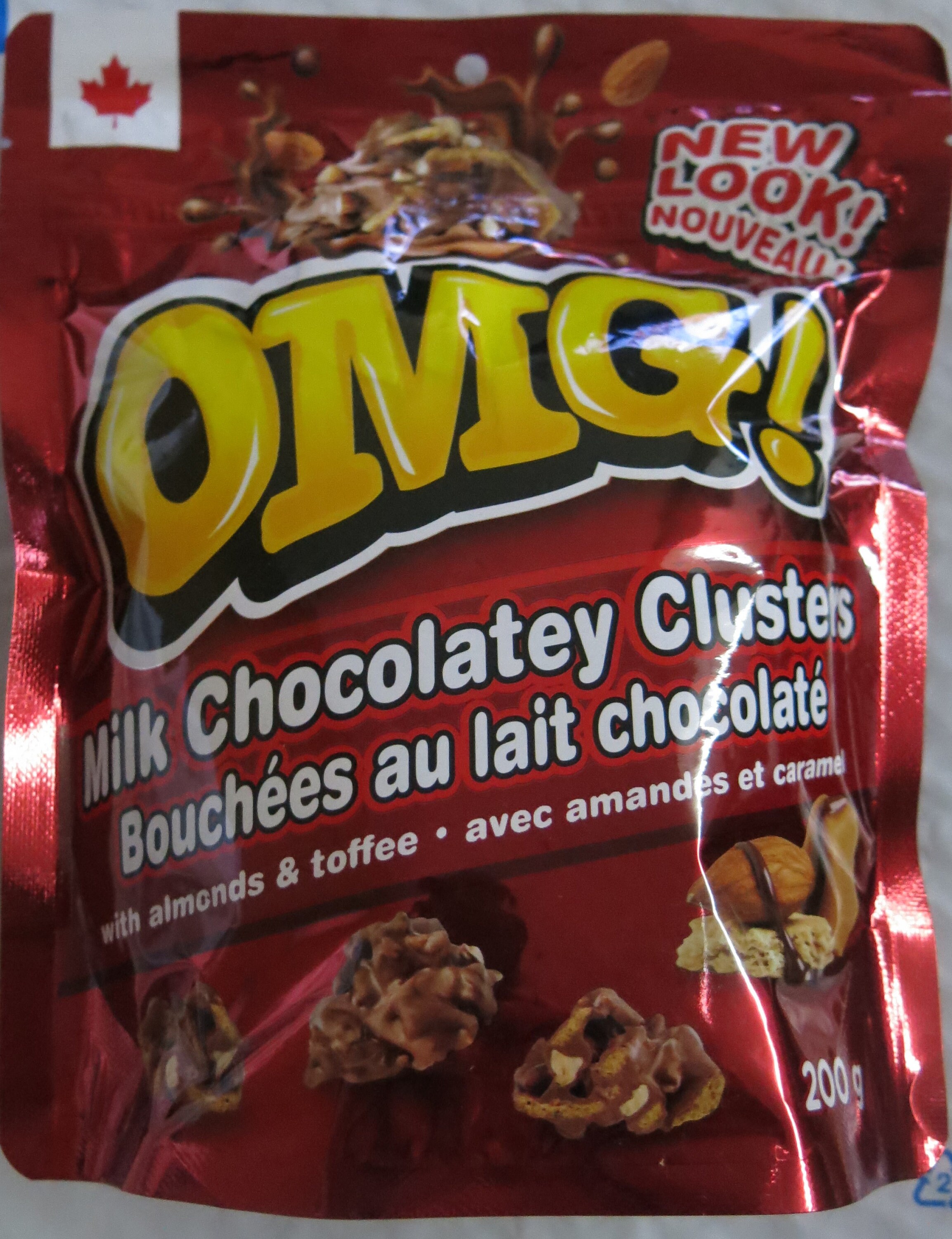 OMG Milk Chocolate Clusters With Almonds & Toffee 200 gram Etsy