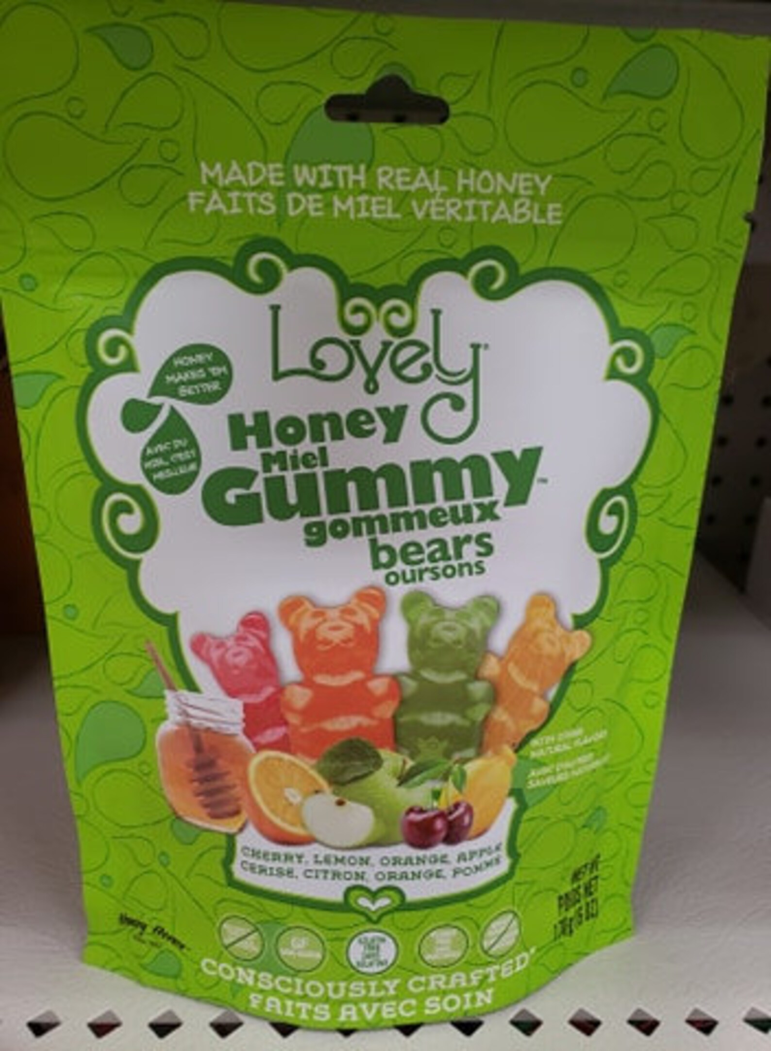 Lovely Organic Honey Gummy Bears 170 gram Pack Pack of 3 Etsy