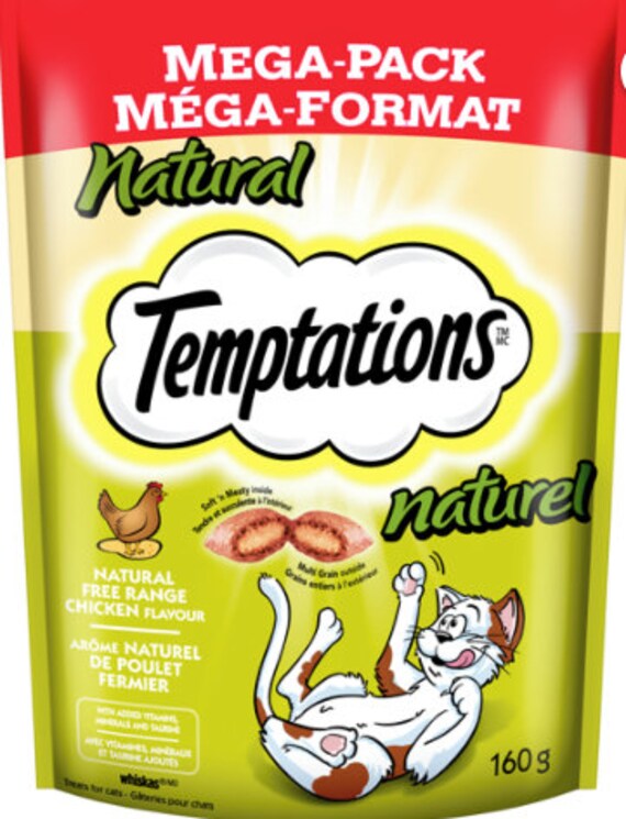 Whiskas Temptations Cat Treats All Natural Free Range Chicken Etsy