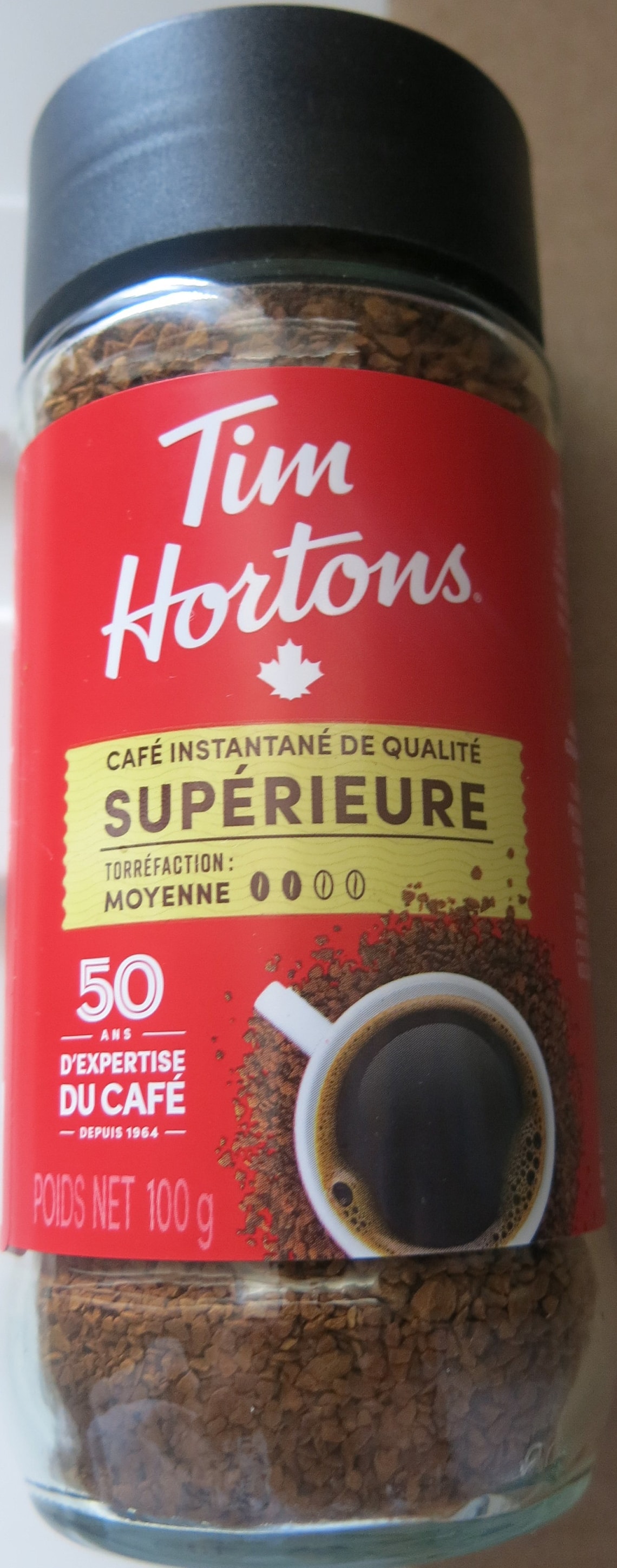 Tim Hortons Premium Instant Coffee Medium 100 gram Etsy