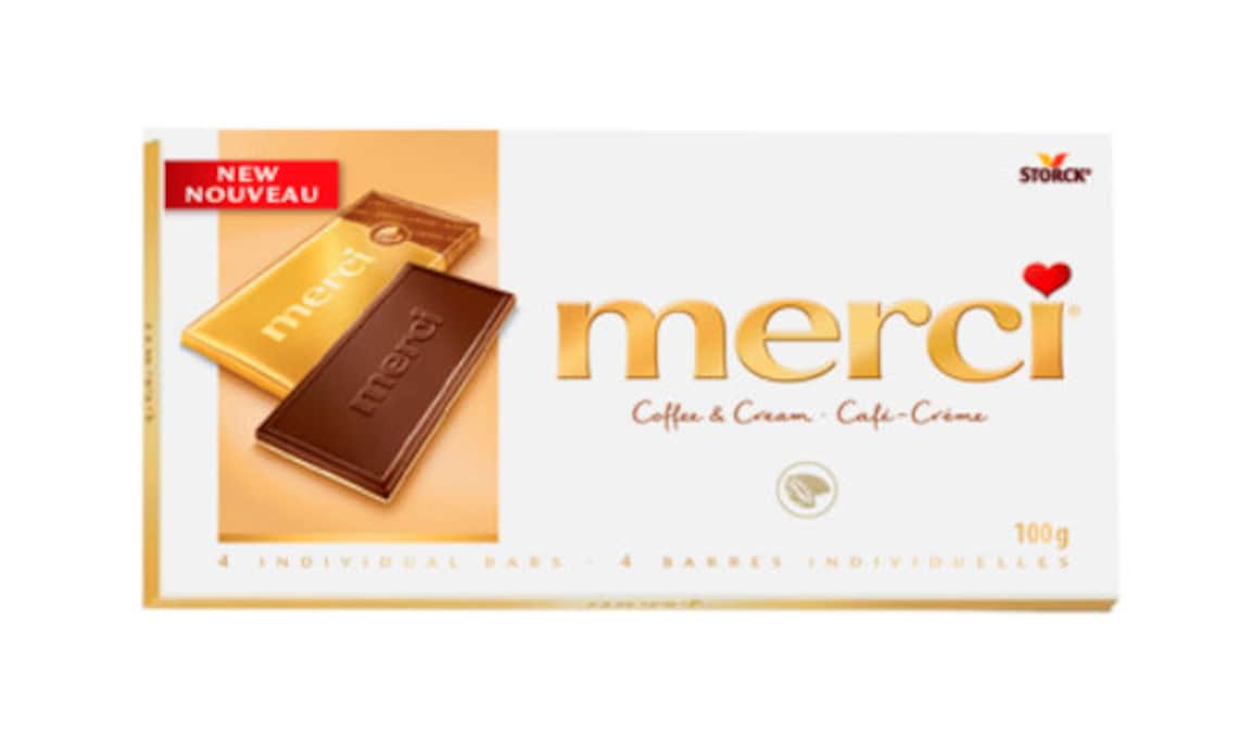 Merci Coffee and Cream Chocolate Bar 100 gram Pack Pack of Etsy