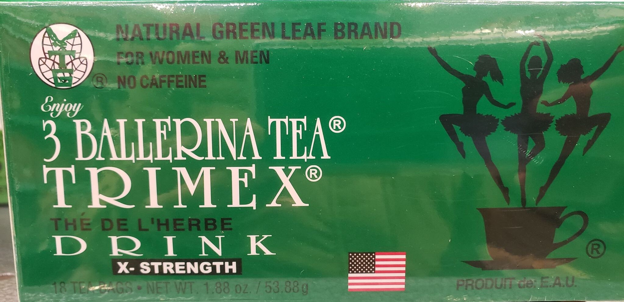 3 Ballerina Tea Trimex Extra Strength No Caffeine Tea Natural Etsy