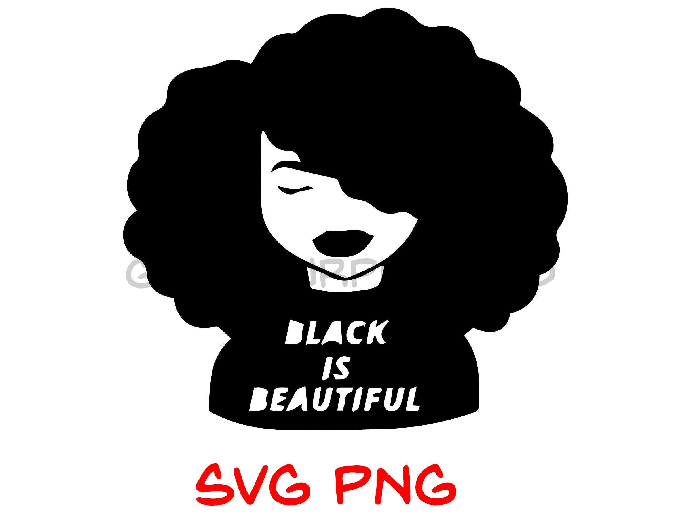 Afrocentric Svg cutting file Afro SVG Natural Hair Svg | Etsy