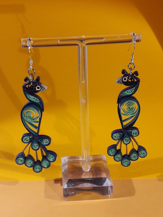 Discover more than 85 paper quilling earrings animals super hot