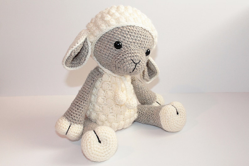 Amigurumi lamb PATTERN : Sheep Amigurumi Sheep Amigurumi Lamb crochet sheep crochet lamb Knitted Stuffed animals doll-toy image 7