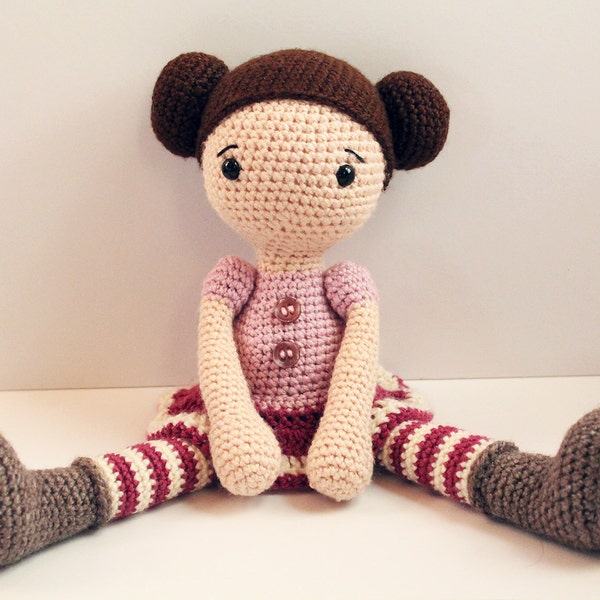 PATTERN : Doll Crochet pattern  Amigurumi Doll pattern  Stuffed doll  Doll  toy  baby shower