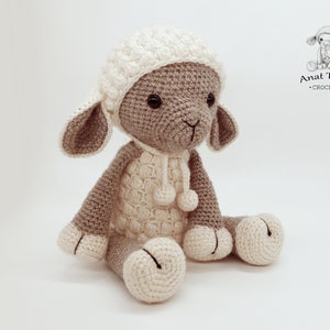 Amigurumi lamb PATTERN : Sheep Amigurumi Sheep Amigurumi Lamb crochet sheep crochet lamb Knitted Stuffed animals doll-toy image 4