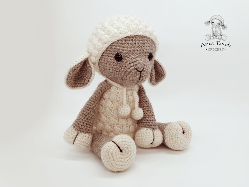 Amigurumi lamb PATTERN : Sheep Amigurumi Sheep Amigurumi Lamb crochet sheep crochet lamb Knitted Stuffed animals doll-toy image 4