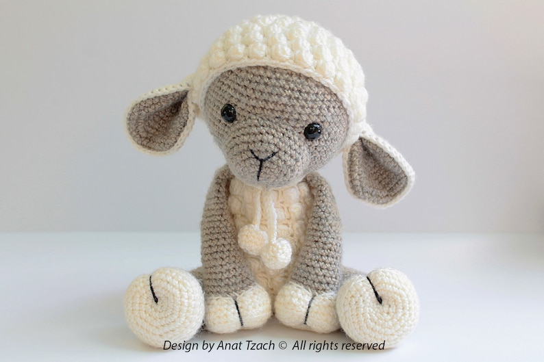 Amigurumi lamb PATTERN : Sheep Amigurumi Sheep Amigurumi Lamb crochet sheep crochet lamb Knitted Stuffed animals doll-toy image 8