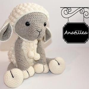 Amigurumi lamb PATTERN : Sheep Amigurumi Sheep Amigurumi Lamb crochet sheep crochet lamb Knitted Stuffed animals doll-toy image 10