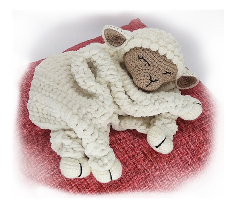 Pattern Lovey Toy Blanket Comforter Lamb Lovey Toy Etsy