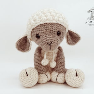 Amigurumi lamb PATTERN : Sheep Amigurumi Sheep Amigurumi Lamb crochet sheep crochet lamb Knitted Stuffed animals doll-toy image 2