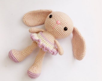 PATTERN : Bunny-Rabbit- Amigurumi bear pattern - Crochet pattern-Knitted Stuffed animals- doll-toy-baby shower