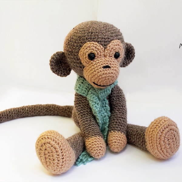Crochet Monkey Pattern: Amigurumi Stuffed Animal (PDF Pattern)