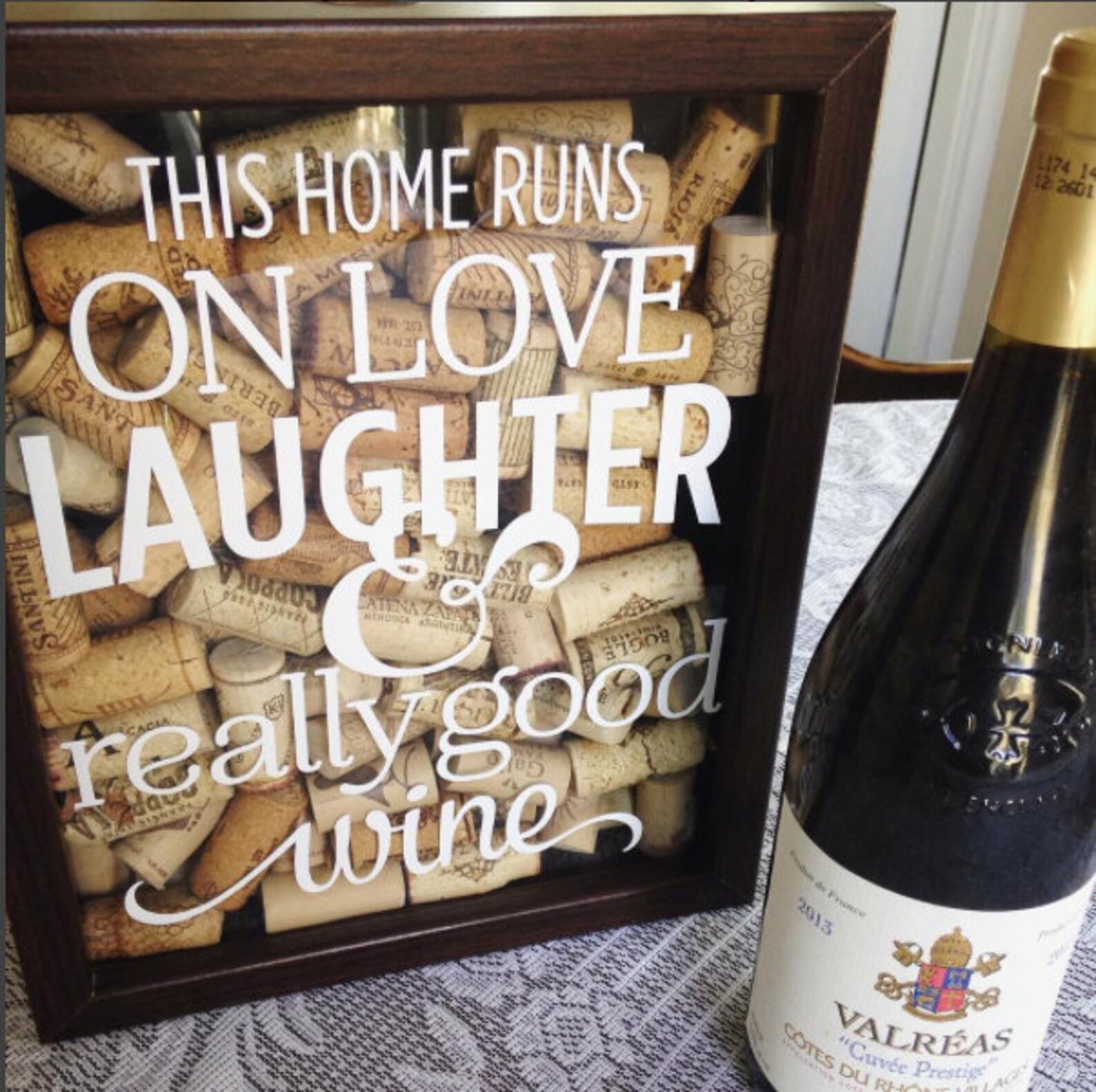 8x10 Wine Cork Shadow Box Wine Cork Holder Etsy