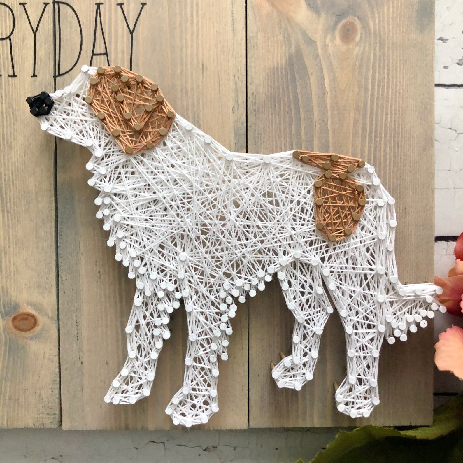 String Art Customizable String Art Heartfelt Dog Quote Etsy