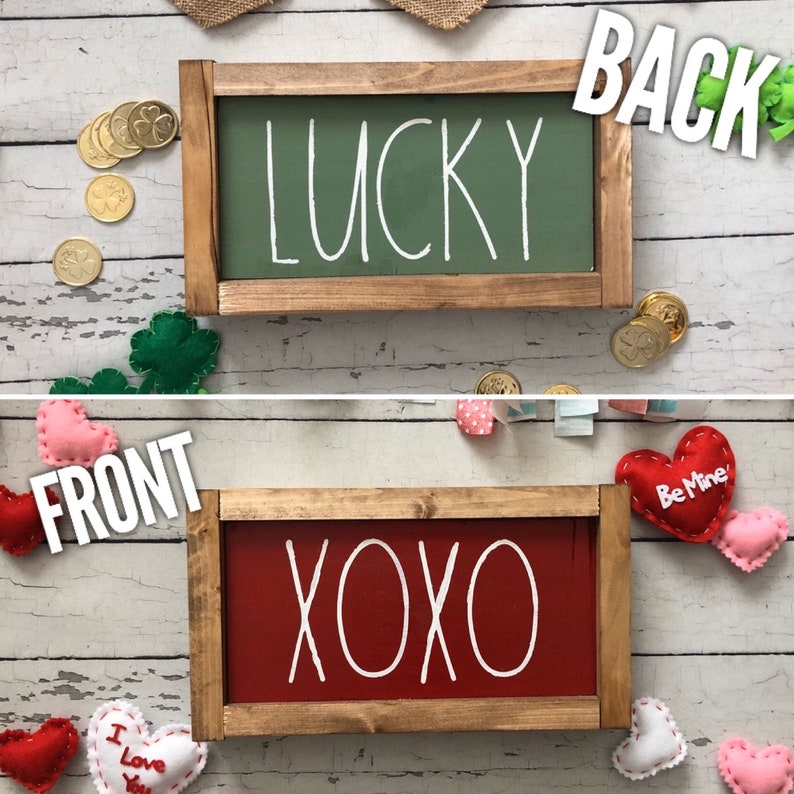 Customizable Wall Art Lucky Sign Handpainted Decor Etsy