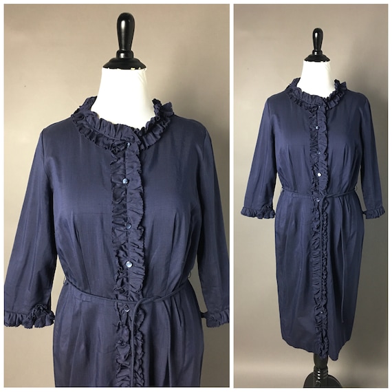 Vintage 70s dress / 1970s dress / shirtwaist dress