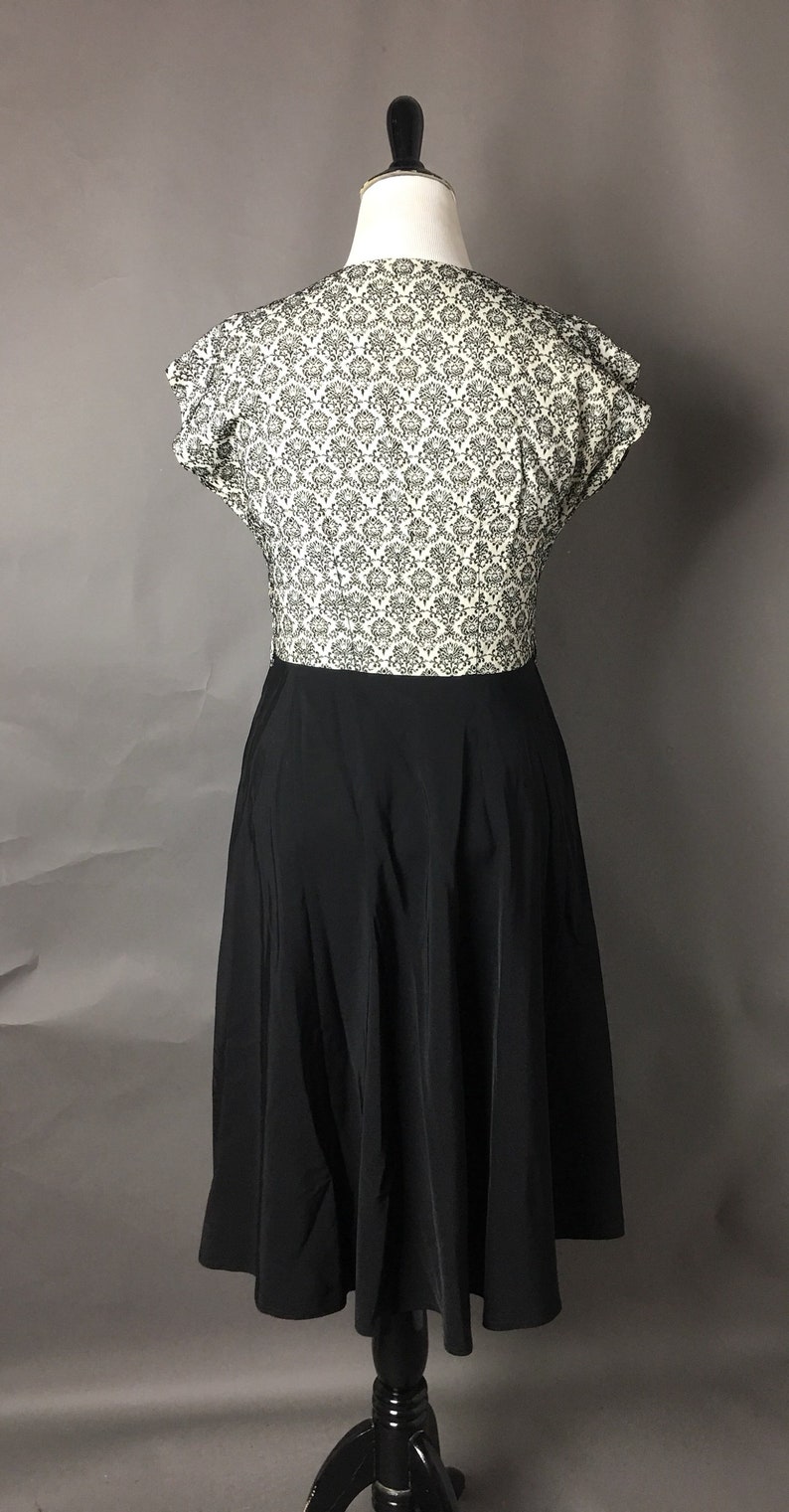 Vintage 50s dress 1950s dress volup plus size dress fit and flare dress novelty print dress party dress cocktail dress 2948