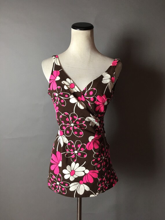 Vintage 60s swimsuit / 1960s bathing suit / swim s