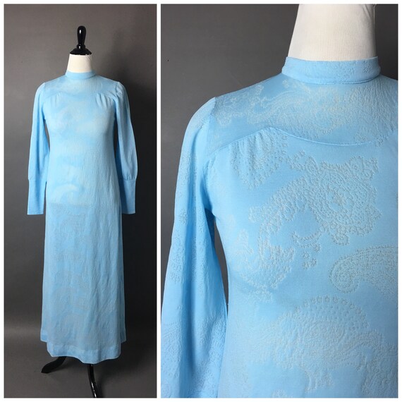Vintage 70s dress / 1970s dress / shift dress / ma