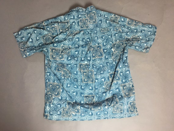 Vintage Hawaiian shirt / vintage mens tiki shirt … - image 3