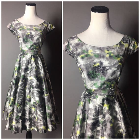 Vintage 50s skirt and top set / 1950s dress / nove